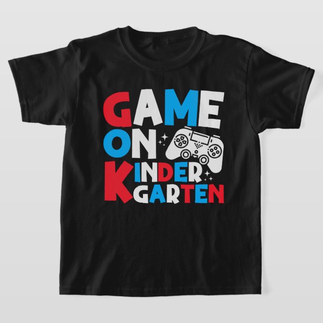 T-shirt Jeu Sur La Maternelle Grade Funny Birthday Boy (Poser)