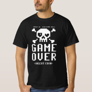 T-shirt Jeu sur l'insertion Coin pour le joueur rétro High
