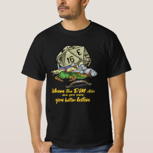 T-shirt Jeu Tabletop Quand Le DM Demande