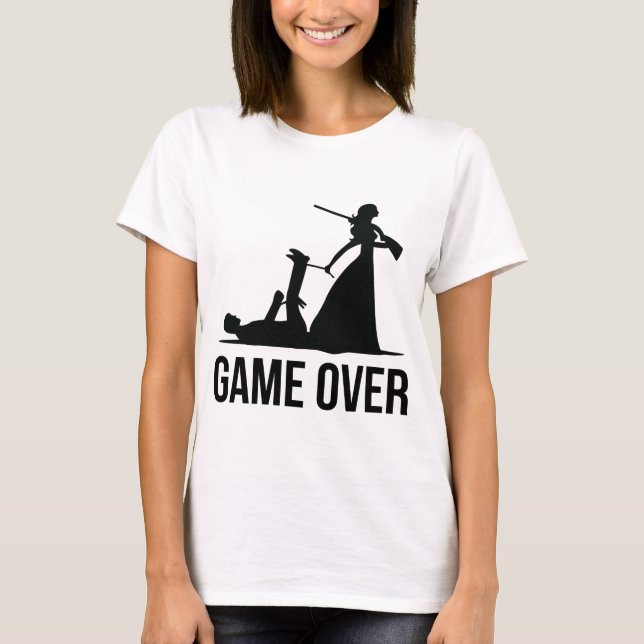 T-shirt Jeu terminé - mariage (Devant)