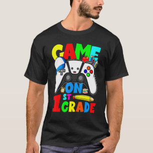 T-shirt Jeu vidéo 1ère année déverrouillée mignonne garçon