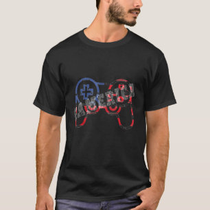 T-shirt Jeu vidéo 4 juillet Amérique