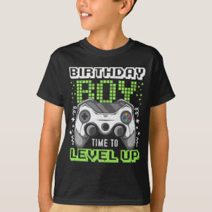 T-shirt Jeu Vidéo Anniversaire Garçon Temps de Niveau Up G