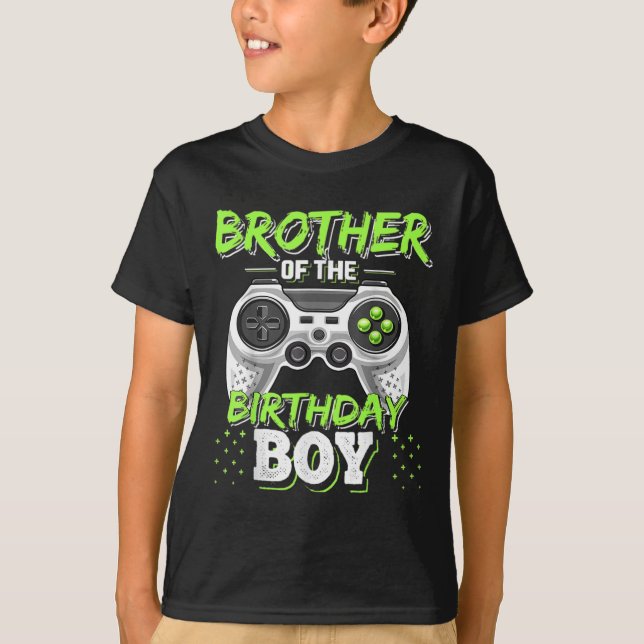 T-shirt Jeu Vidéo Correspondant Anniversaire Frère De L'An (Devant)