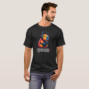 T-shirt Jeu vidéo de capybara Bruh pour les joueurs