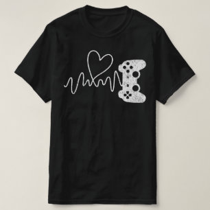 T-shirt Jeu vidéo de Gamer Heartbeat