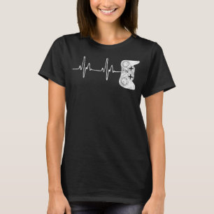 T-shirt Jeu vidéo de Gamer Heartbeat