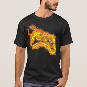 T-shirt Jeu vidéo de jeu de contrôleur de jeu d'incendie J