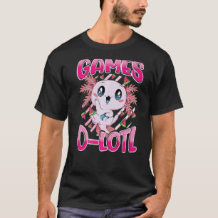 T-shirt Jeu vidéo de la console Axolotl de mignonne