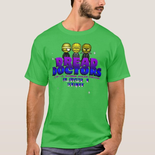 T-shirt Jeu vidéo des médecins redoutables vintage (Devant)