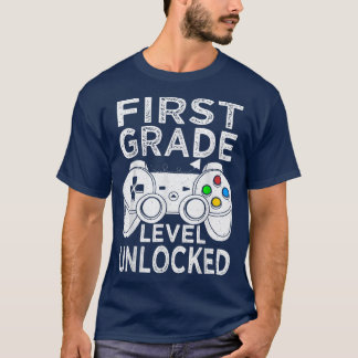 T-shirt Jeu vidéo déverrouillé de première année Retour à 