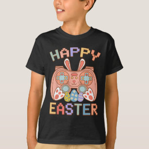 T-shirt Jeu Vidéo Drôle Pâques Bunny Game Contrôleur Ga