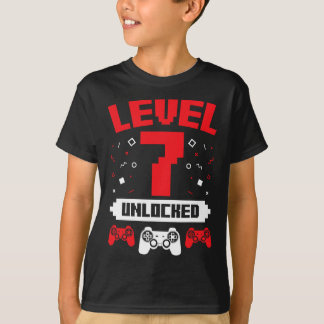 T-shirt Jeu Vidéo Jeu Anniversaire 7 Année Vieux Joueur Ca