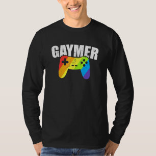 T-shirt Jeu vidéo Jeu Gay pride de Gaymer Rainbow Gamer Je