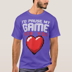 T-shirt Jeu Vidéo Jeu Valentines Joueur de Jour s pour les