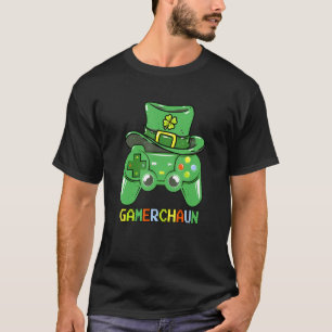 T-shirt Jeu vidéo Leprechaun Jour de la Saint Patrick Game