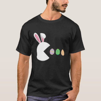 T-shirt Jeu Vidéo Oeufs Bunny Joueur de Pâques Enfants gar