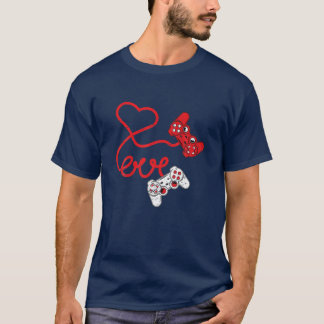 T-shirt JEU VIDÉO VALENTINES Jour Cadeaux Pour ADO GARI, F