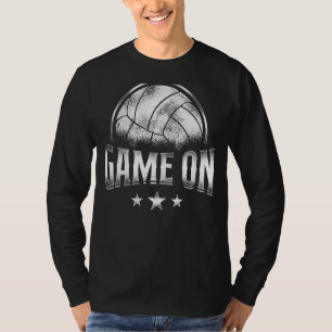 T-shirt Jeu Vintage de l'équipe du joueur de volley-ball