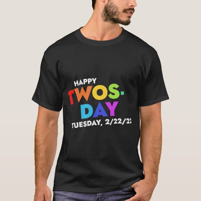 T-shirt Jeudi Mardi 22 Février 2022 Drôle  (Devant)