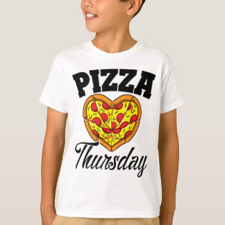 T-shirt Jeudi Pizza Night Drôle Pizza Lover Restauration r