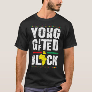 T-shirt Jeune Cadeau Et Noir Histoire Africaine Américaine
