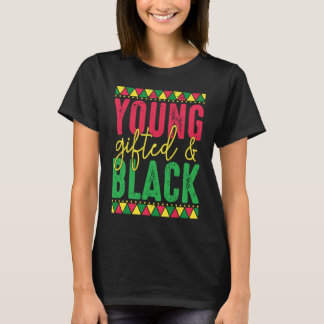 T-shirt Jeune éd Black Black Girl Magic et histoire des No