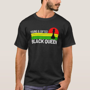 T-shirt Jeune Ed Et Reine Noire Pour Enfants Et Adultes