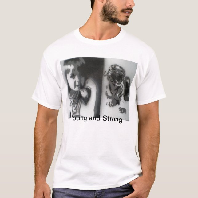 T-shirt Jeune et fort (Devant)
