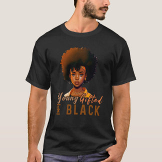T-shirt Jeune et Noir Africain-Américain Noir Histoire Mo