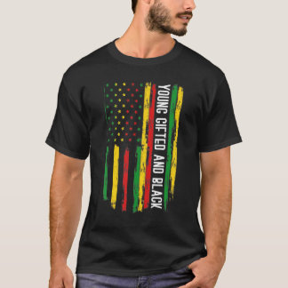 T-shirt Jeune et Noir American Pride Noir Histoire Mo
