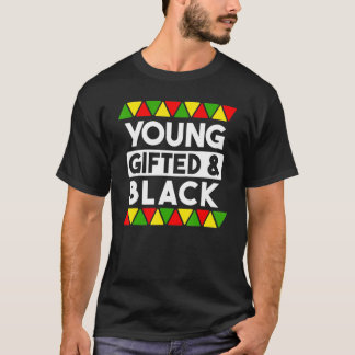 T-shirt Jeune et Noir Histoire Noire Africaine Pr Noir