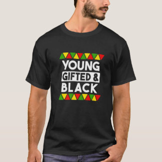 T-shirt Jeune et Noir Histoire Noire Africaine Pr Noir