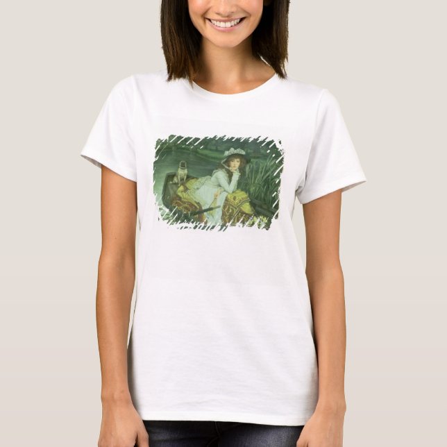 T-shirt Jeune femme de James Tissot | dans un bateau, ou (Devant)