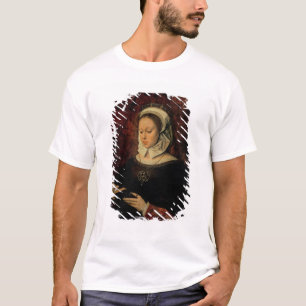 T-shirt Jeune femme lisant un livre des heures (huile sur