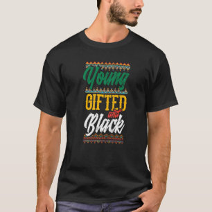 T-shirt Jeune Fier Africain-Américain Et Noir