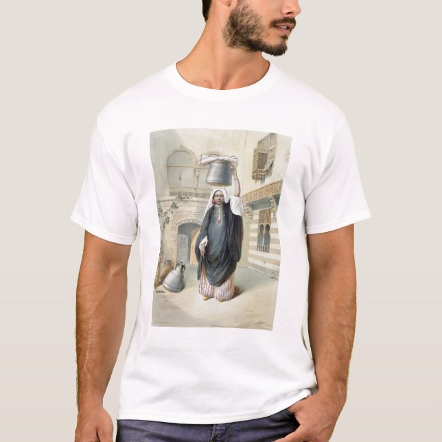 T-shirt Jeune fille arabe retournant du hammam au Caire (Devant)