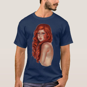 T-shirt Jeune fille rousse