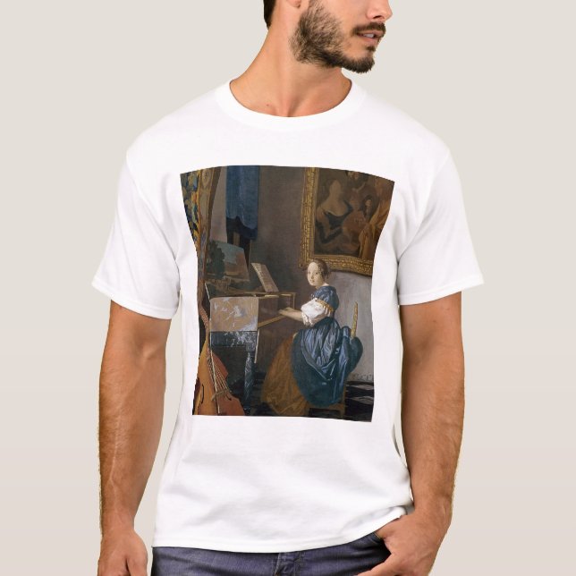 T-shirt Jeune Madame assise à une vierge, c.1670 (Devant)