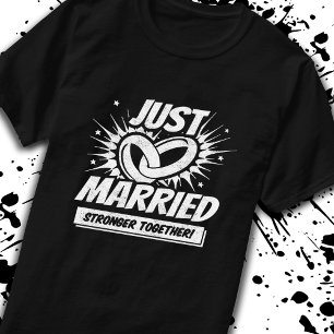 T-shirt Jeune marié - Couple de lune de miel de mariage - 