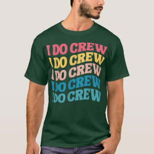 T-shirt Jeune Mariée Je Fais Équipage Rétro Enterrement de