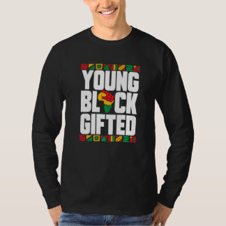 T-shirt Jeune Noir rouge Noir Histoire Mois Garçons Filles