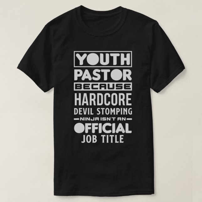 T-shirt Jeune Pasteur Parce Que Le Diable Stomping Ninja D (Design devant)