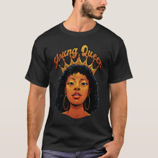 T-shirt Jeune Reine Mois de l'histoire des Noirs Afro-Amér