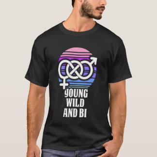 T-shirt Jeune Sauvage et Bi - Fierté Bisexuelle