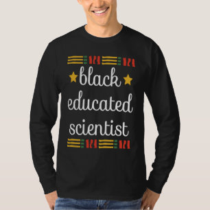 T-shirt Jeune scientifique africain noir et éduqué Histoir