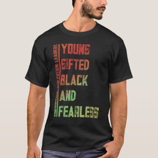 T-shirt Jeune, talentueux, noir, intrépide : un hommage à