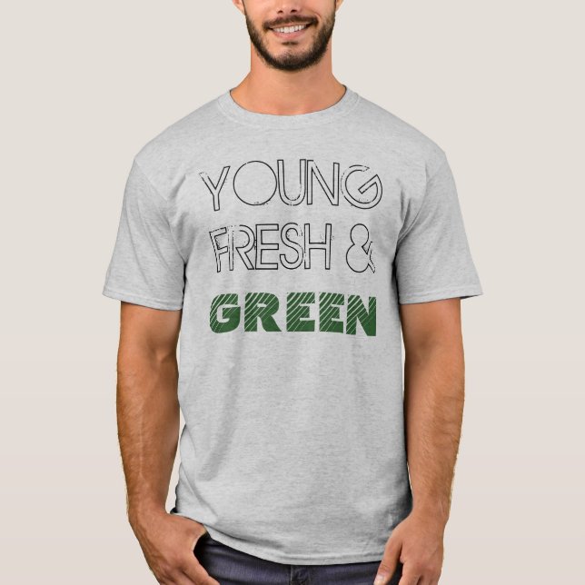 T-shirt Jeunes frais et vert (Devant)