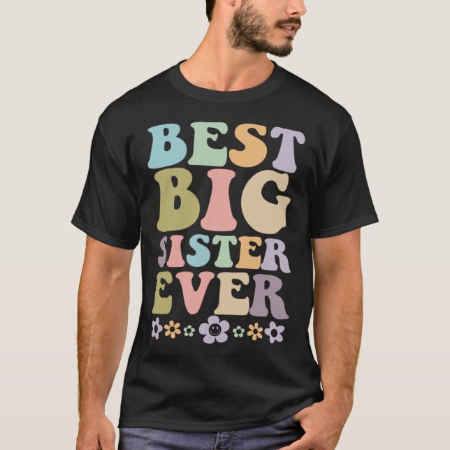 T-shirt Jeunes Meilleure grande soeur Ever fille annonce b (Devant)