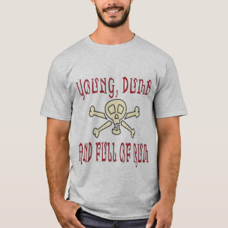 T-shirt Jeunes muet et plein du rhum